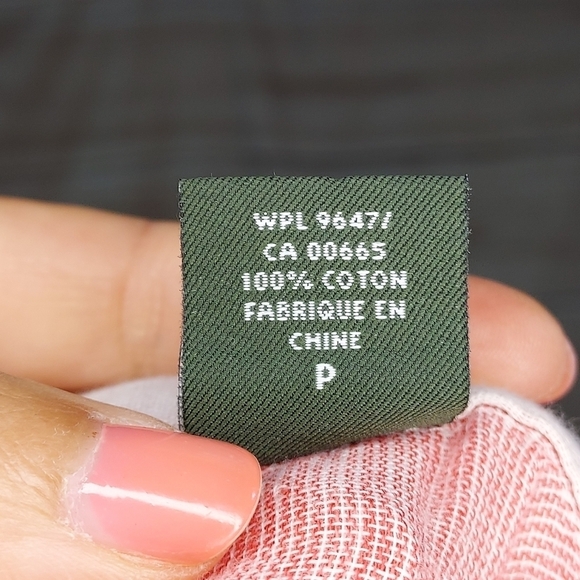 Eddie Bauer shirt button down long sleeve roll tab pink cream plaid print S - Picture 7 of 10